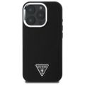 Guess HC MagSafe Grained PU Triangle Logo case for iPhone 16 Pro Max 6,9" black