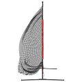 vidaXL Prenosná baseballová sieť čiernočervená 215x107x216cm polyester