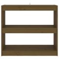 vidaXL Knižnica/deliaca stena medová 80x30x71,5 cm masívna borovica