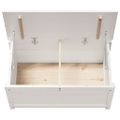 vidaXL Úložný box biely 80x40x45,5 cm masívna borovica