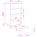 vidaXL Skriňa na topánky 48 x 38 x 87,5 cm Kompozitné drevo
