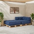 vidaXL Modulová pohovka Látka Indigo 70 x 70 x 56 cm