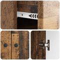 vidaXL Servírovacia skriňa Staré drevo 66 x 34,5 x 90 cm