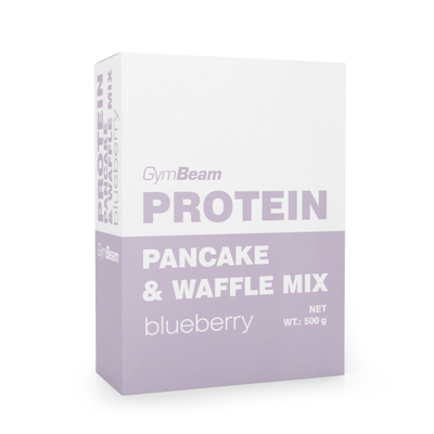 Proteínové palacinky Pancake & Waffle Mix 500 g - GymBeam, čučoriedky