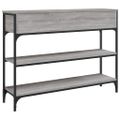 vidaXL Konzolový stolík sivý sonoma 100x25x75 cm kompozitné drevo