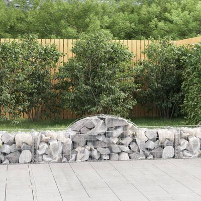 vidaXL Oblúkové gabionové koše 30 ks 200x50x40/60 cm pozink. železo