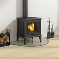 vidaXL Sklenená doska krbu Priehľadná 800 x 500 mm Sklo