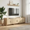 vidaXL TV skrinka 168 x 33 x 47 cm Dub sonoma Kompozitné drevo