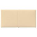 vidaXL Nástenné panely 12 ks krémové 30x15 cm látkové 0,54 m²