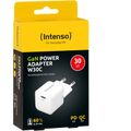 INTENSO W30C GaN, 1x USB C, Nabíjačka, 30W, biela
