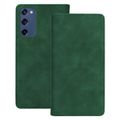 Puzdro Smart Suede pre Samsung Galaxy S20 FE / S20 Lite / S20 FE 5G zelená