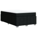 vidaXL Boxspring posteľ s matracom čierna 120x190 cm látka