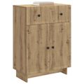 vidaXL Servírovacia skriňa Dub artisan 66 x 34,5 x 90 cm