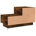 vidaXL Nočný stolík s LED svetlami dymový dub 70x36x40,5 cm