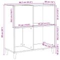 vidaXL Skrinka na platne staré drevo 84,5x38x89 cm kompozitné drevo