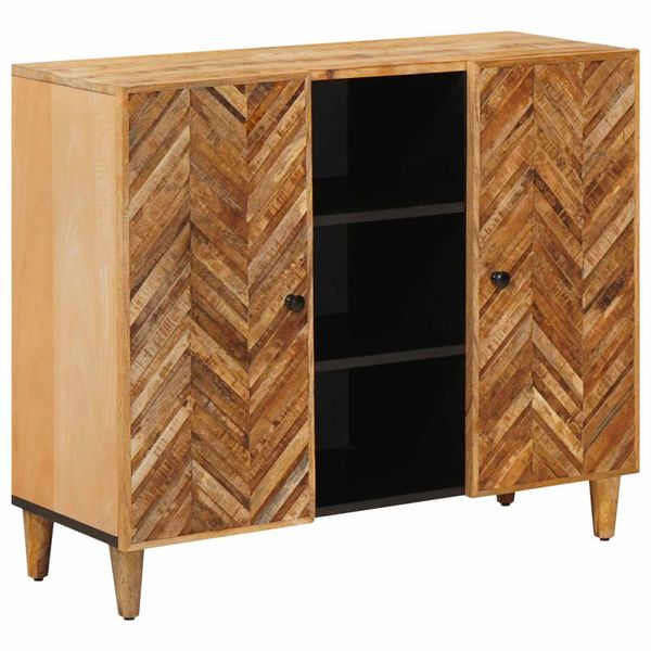 vidaXL Úložné skrine Hnedá 90 x 33,5 x 75 cm Masívne mango drevo