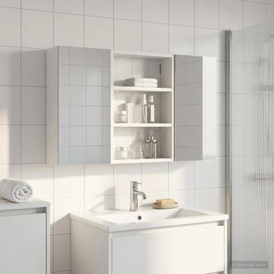 vidaXL Set kabinetov do kúpeľne s poličkou 3 pcs 100 x 10,5 x 50 cm