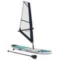 vidaXL Inflatovateľná SUP doska s plachtou APEX 330 x 76 x 15 cm Modrá