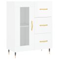 vidaXL Komoda lesklá biela 69,5x34x90 cm spracované drevo