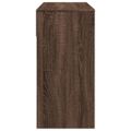 vidaXL Toaletný stolík so zrkadlom hnedý dub 80x39x80 cm