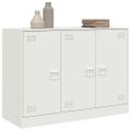 vidaXL Komoda biela 99x39x73 cm oceľ