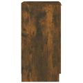 vidaXL Botník dymový dub 30x35x70 cm spracované drevo