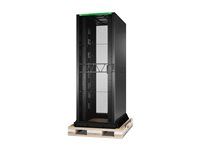 APC NetShelter SX Advanced - Rozvádzač stojanový skriňový - podlahové prevedenie - čierna - 48U - 19" - kompatibilný s TAA