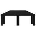 vidaXL Záhradný altánkový kryt 6 x 3 m Čierna Polyester 190 gsm