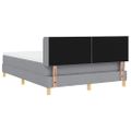 vidaXL Posteľ s pružinovým rámom Svetlosivá 200 x 160 cm látka