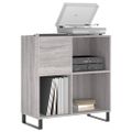 vidaXL Skrinka na platne sivá sonoma 84,5x38x48 cm kompozitné drevo