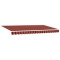 vidaXL Sklopná markíza Oranžová 350 x 200 cm látka