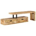vidaXL TV stolík (118-200) x 30 x 40 cm masívne drevo mango