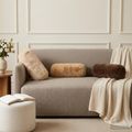 vidaXL Poťah na podložku 2 ks HEERLEN Sivohnedá Ø 15 x 40 cm