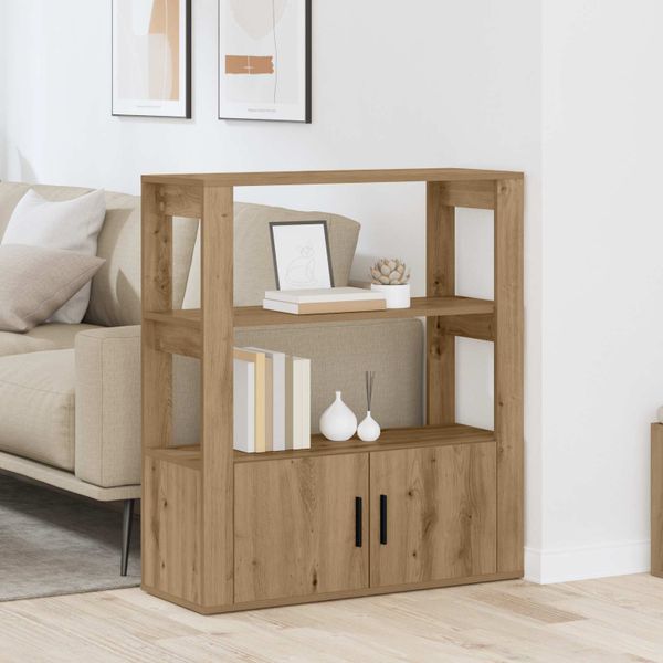 vidaXL Servírovacia skriňa dub artisan 30 x 80 x 90 cm
