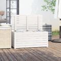 vidaXL Záhradný box biely 101x50,5x46,5 cm masívna borovica
