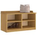 vidaXL Lavica do predsiene SANDNES 87x40x50 cm borovicový masív