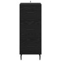 vidaXL Servírovacia skriňa Čierny dub 34 x 34.5 x 90 cm