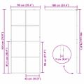 vidaXL Stena walk-in sprchy Zlatá 90 x 195 cm tvrdené sklo