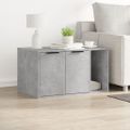 vidaXL Uzavretý box na stelivo, betónový 80x50x45 cm, kompozitné drevo