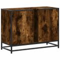 vidaXL Kúpeľňová umývadlová skrinka dymový dub 80x33x60 cm komp. drevo