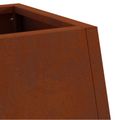 vidaXL Ohnivá misa Hrdzavý 50 x 35 x 100 cm Poveternostne odolná oceľ