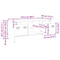 vidaXL TV skrinka biela 101,5x39x43,5 cm oceľ valcovaná za studena