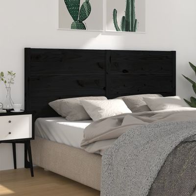 vidaXL Čelo postele čierne 156x4x100 cm masívna borovica