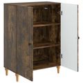 vidaXL Servírovacia skriňa Dymový dub 66 x 34,5 x 90 cm
