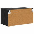vidaXL Nástenná skrinka 68 x 37 x 35 cm Kompozitné drevo Čierny dub