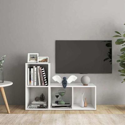 vidaXL TV skrinky 2 ks, biele 72x35x36,5 cm, kompozitné drevo