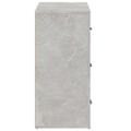 vidaXL Komoda betónovo sivá 80x33x70 cm spracované drevo
