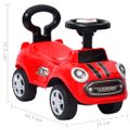 vidaXL Odrážacie auto červené