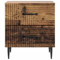 vidaXL Nočný stolík 2 ks Staré drevo 43 x 34,5 x 47,5 cm