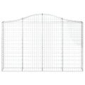 vidaXL Oblúkové gabionové koše 30 ks 200x30x120/140 cm pozink. železo